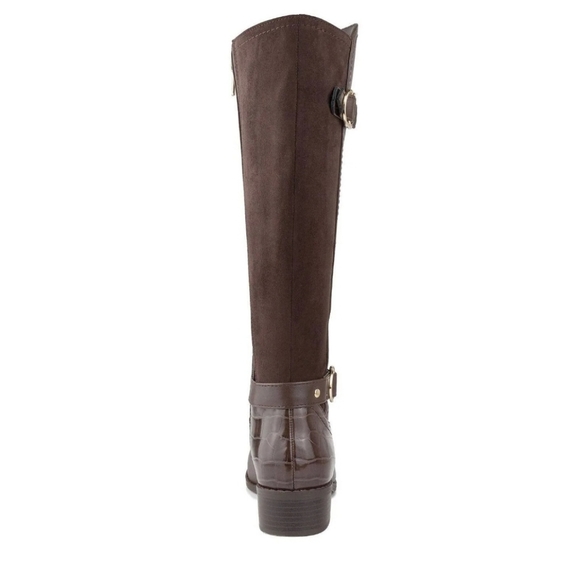 NWT Karen Scott Leandraa Extra Wide-Calf Riding Boots-9.5W - Picture 4 of 14